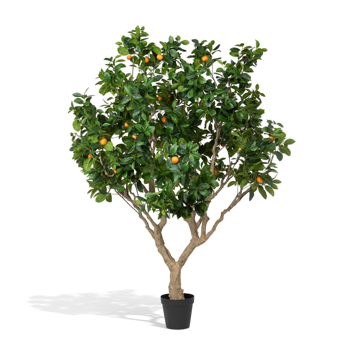 Faux Orange Tree with Weighted Black Pot, 98" style shot 1