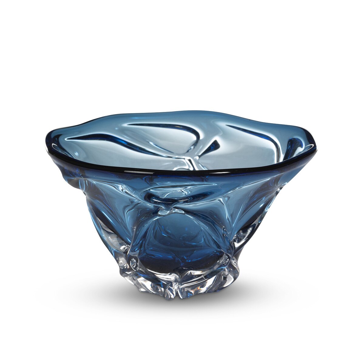 Tidal Glass Bowl, Blue style shot 2