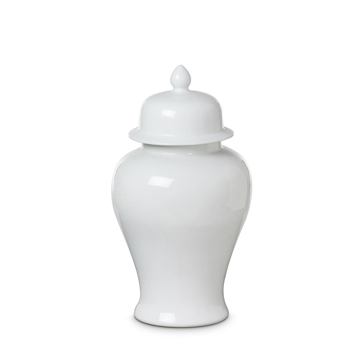 Imperial Ceramic Ginger Jar, Ivory, Small style shot 1