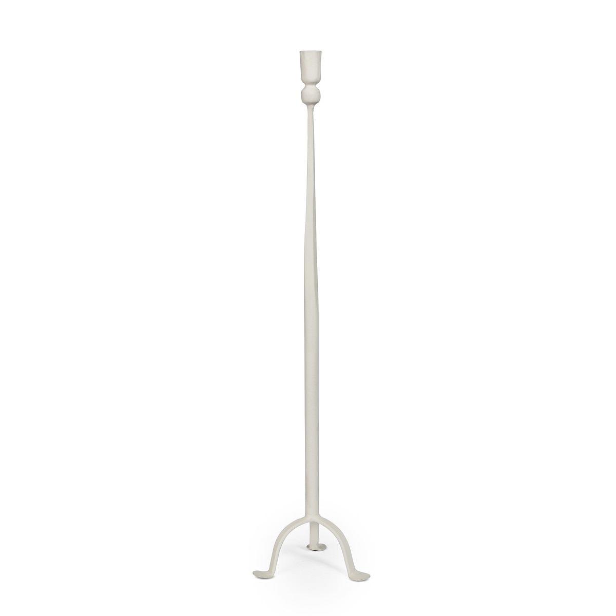 Timeless Taper Candle Holder, Cream, Large style shot 1