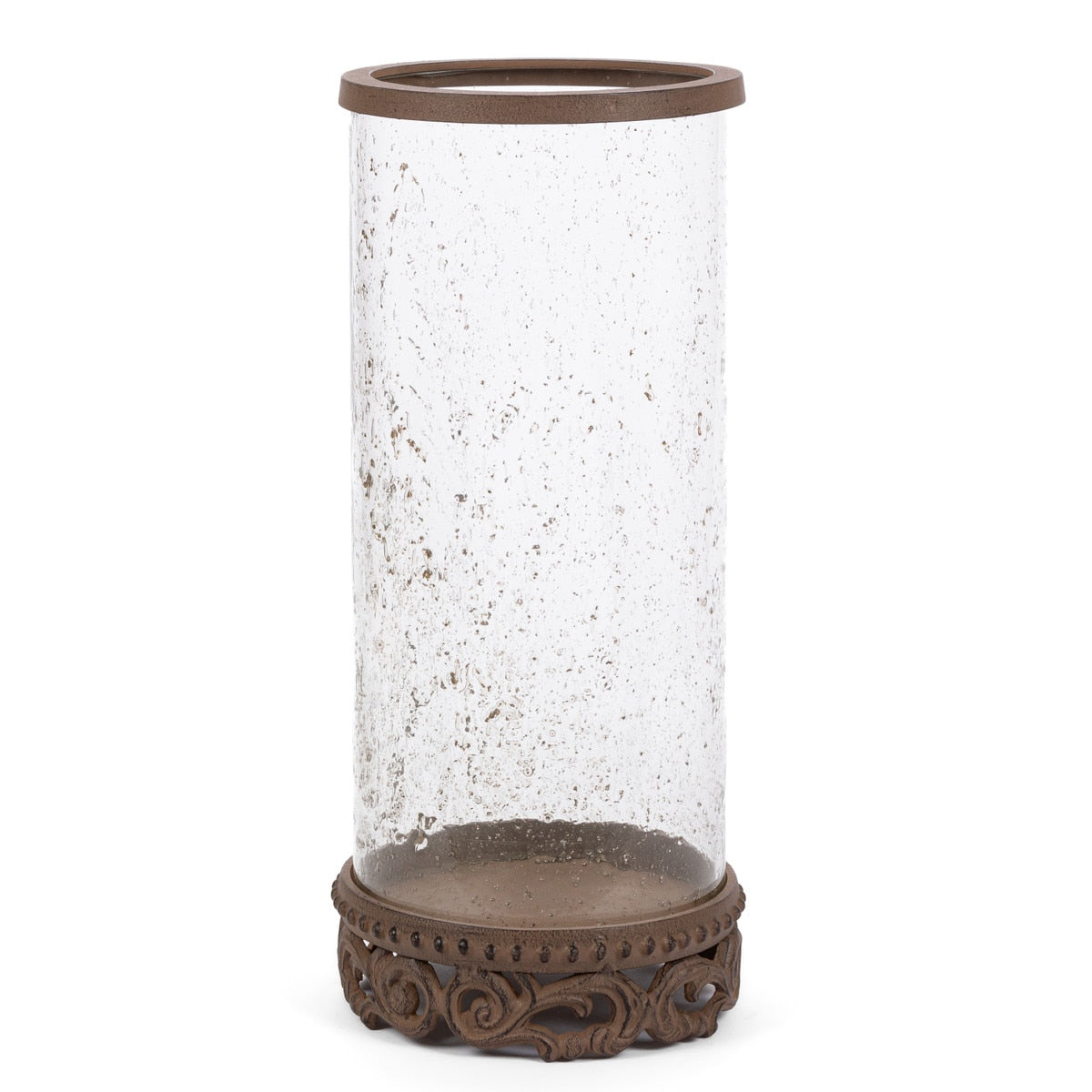 Acanthus Glass Hurricane, 15.5" style shot 1