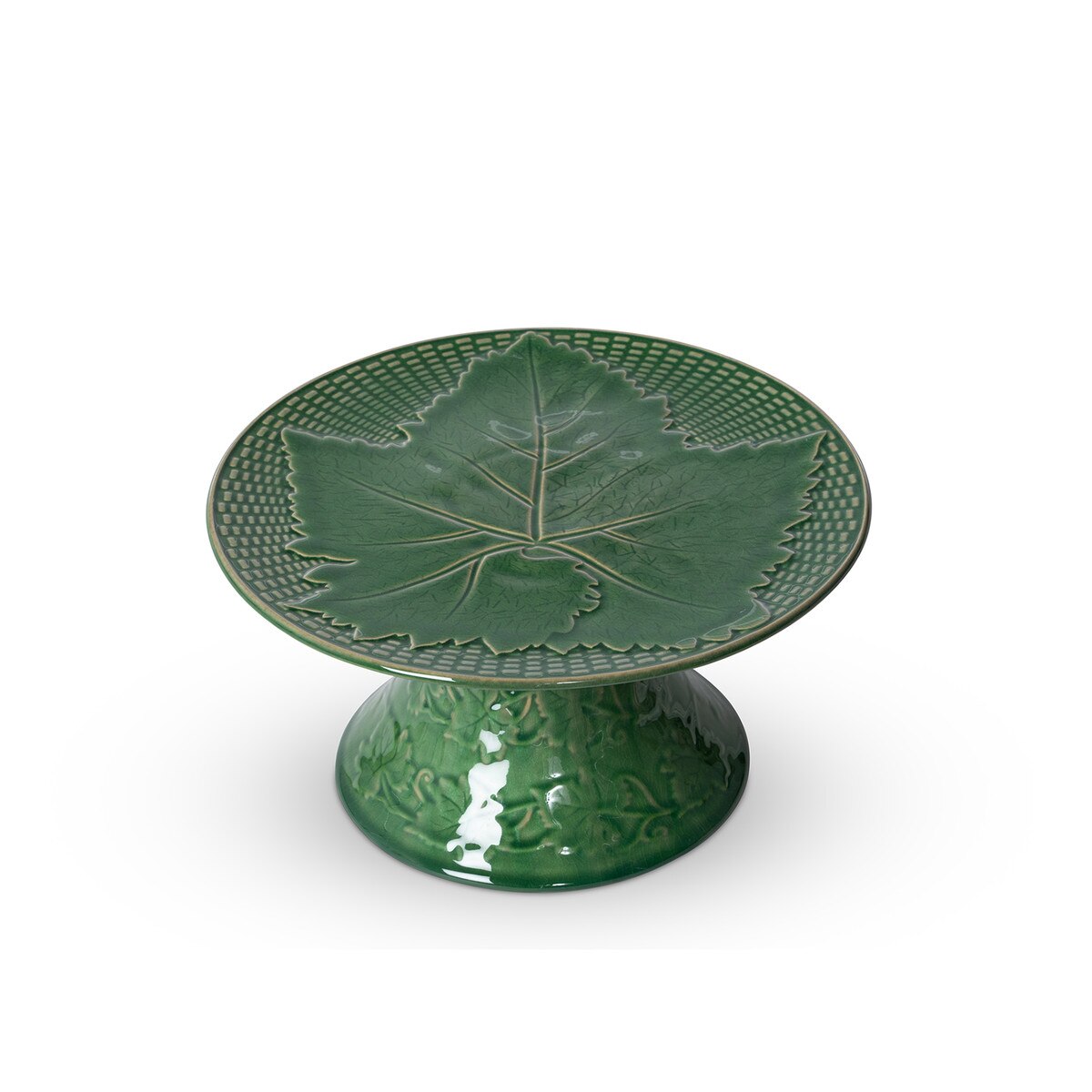 Green Glazed Cake Stand, Small style shot 1