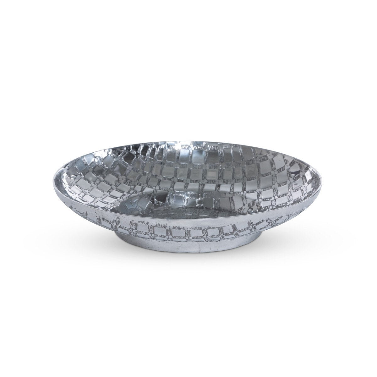Crocodile Pattern Pewter Bowl style shot 1