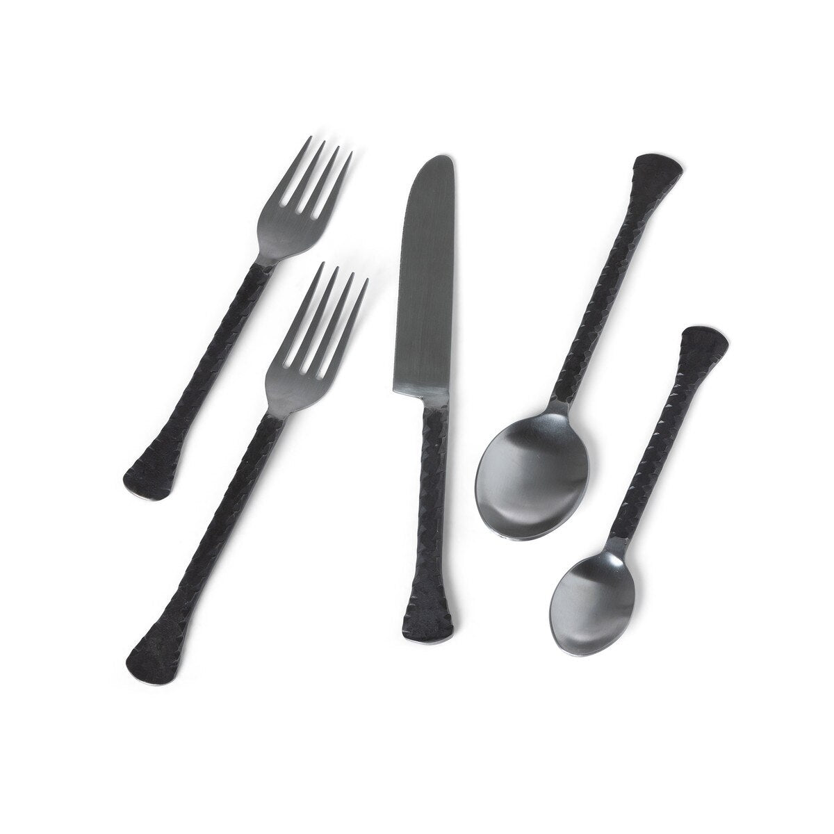 Hatch Pattern Stainless Steel Cutlery Set style shot 1
