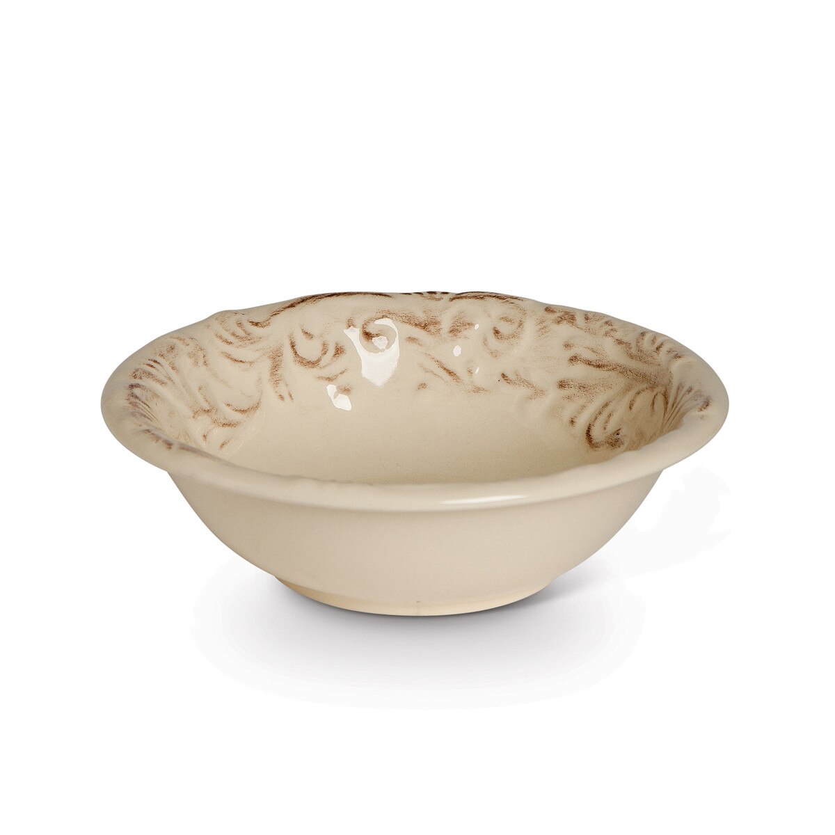 Acanthus Stoneware Salad Bowls, Set of 4 style shot 1