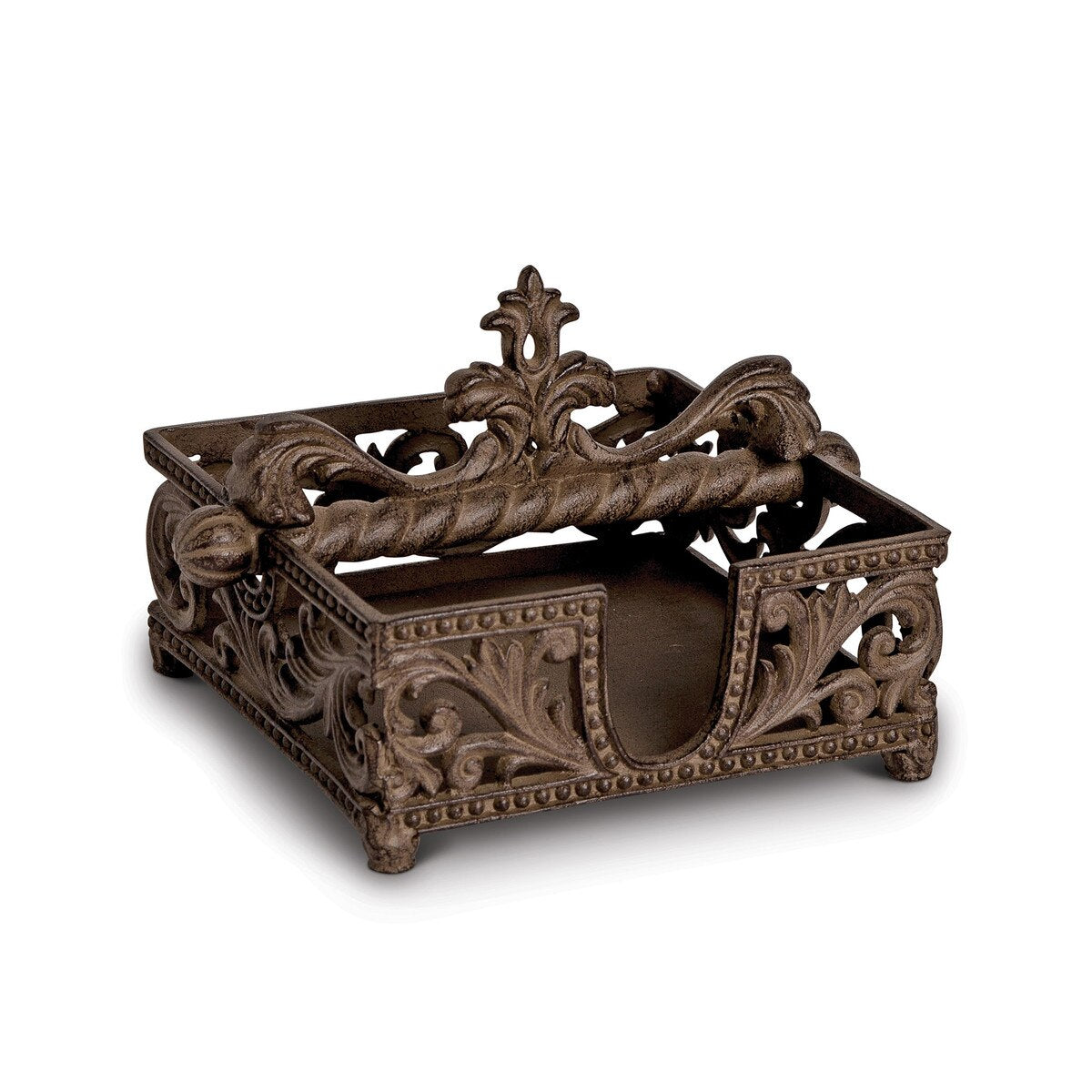 Acanthus Cast Aluminum Napkin Holder style shot 1