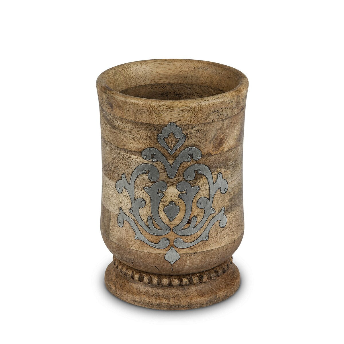 Heritage Inlay Wood Utensil Holder style shot 1