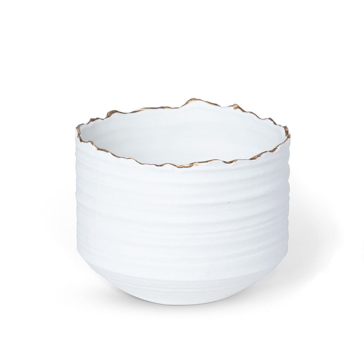 Gilded Organic Edge Pot, 8" style shot 1
