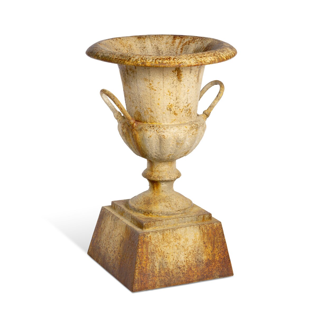 Fluted Metal Urn with Pedestal, 33" style shot 1
