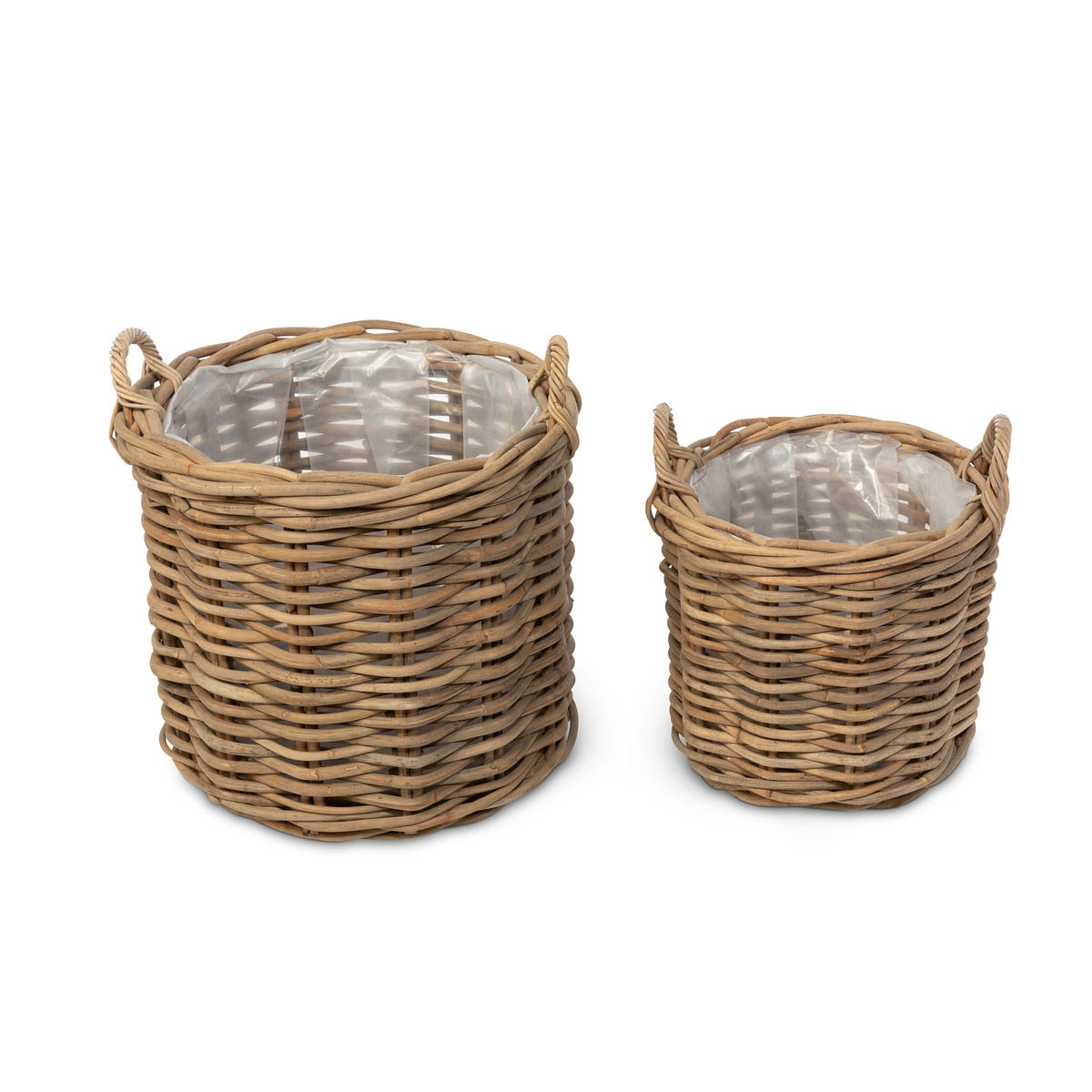 Handwoven Rattan Floor Basket style shot 1