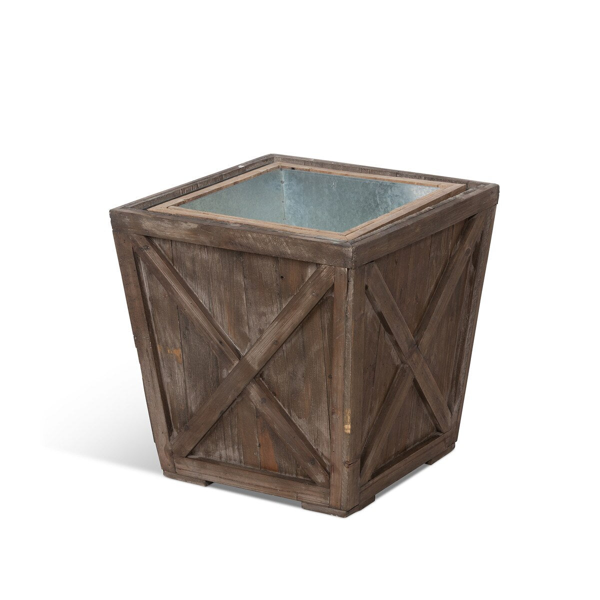 Reclaimed Wood Town & Country Planters, Set of 2 style shot 2