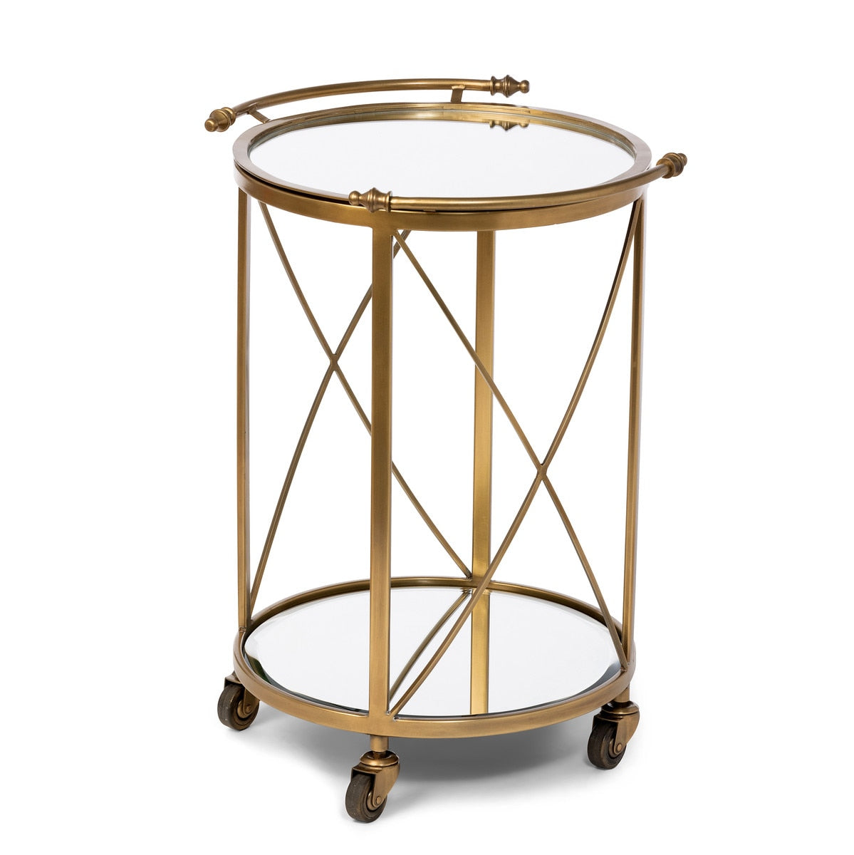 Hampton Round Tray Serving Cart style shot 2