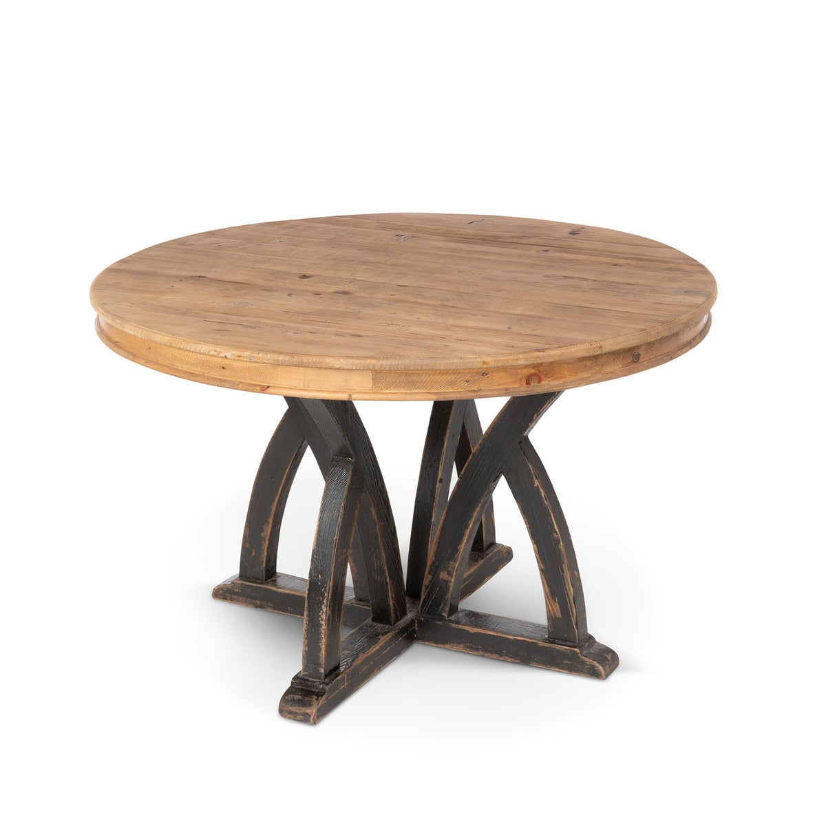 Elba Round Wood Dining Table style shot 1