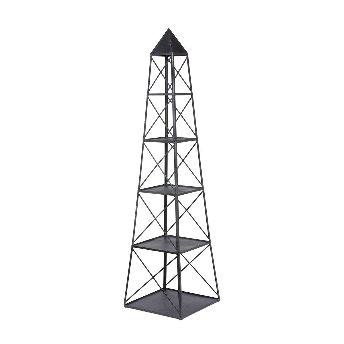 Stackable Antique Black Obelisk style shot 1
