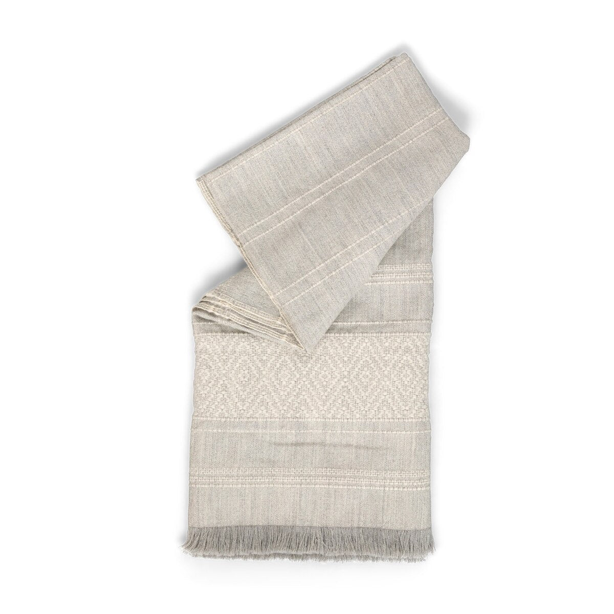 Diamond Pattern Alpaca Wool Throw style shot 1