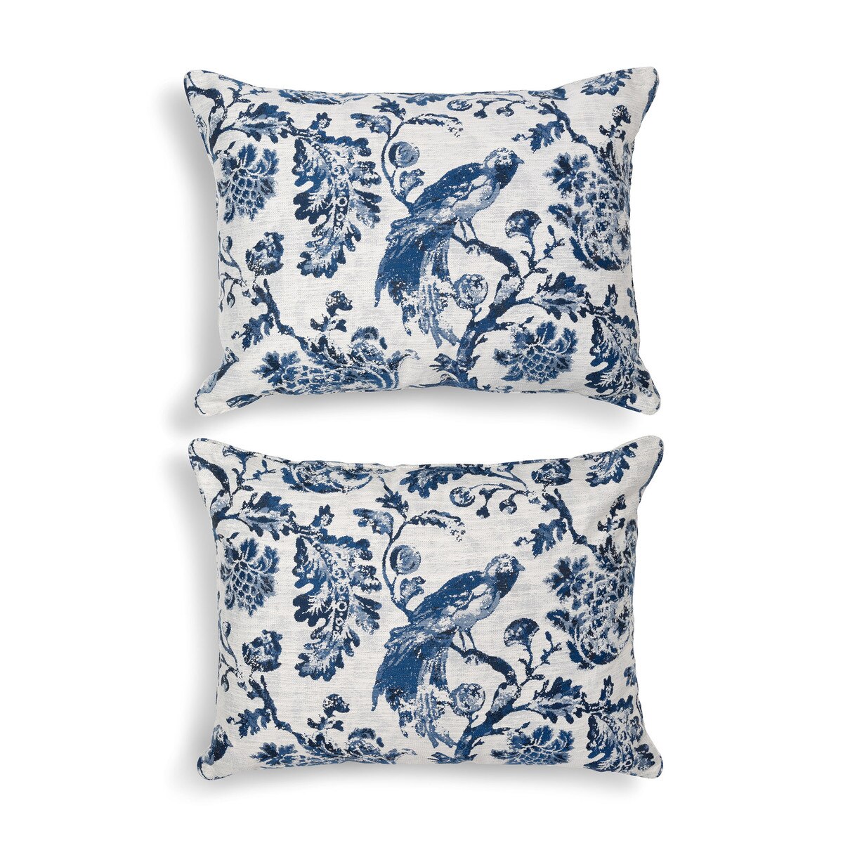 Estate Pillows, Bluebird Toile, Set of 2 style shot 1