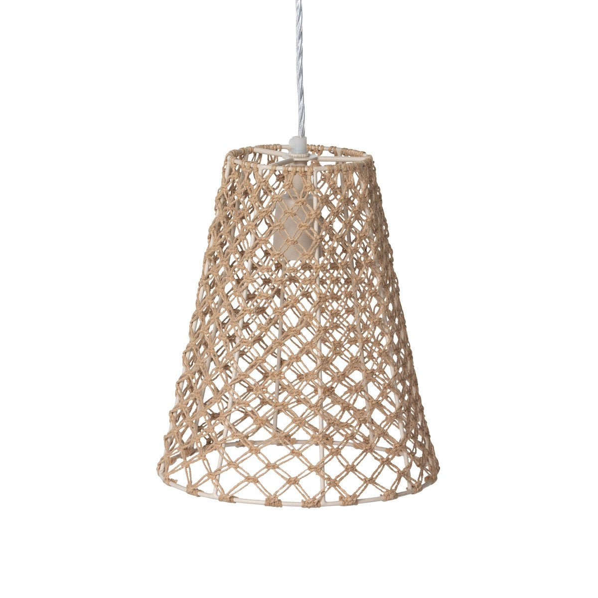 Aruba Jute Woven Cone Pendant style shot 1