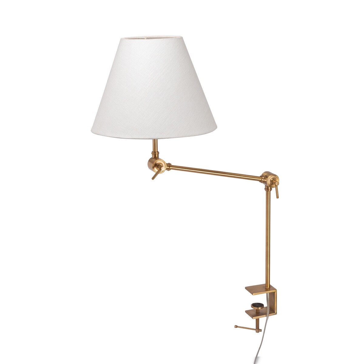 Clamp-on Desk Lamp with Fabric Shade style shot 1