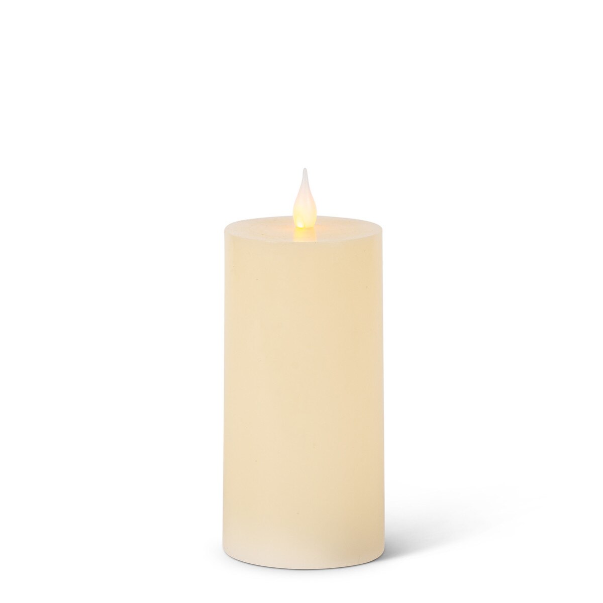 Flameless Wax Flat Top Pillar Candle, 3"x6" style shot 1