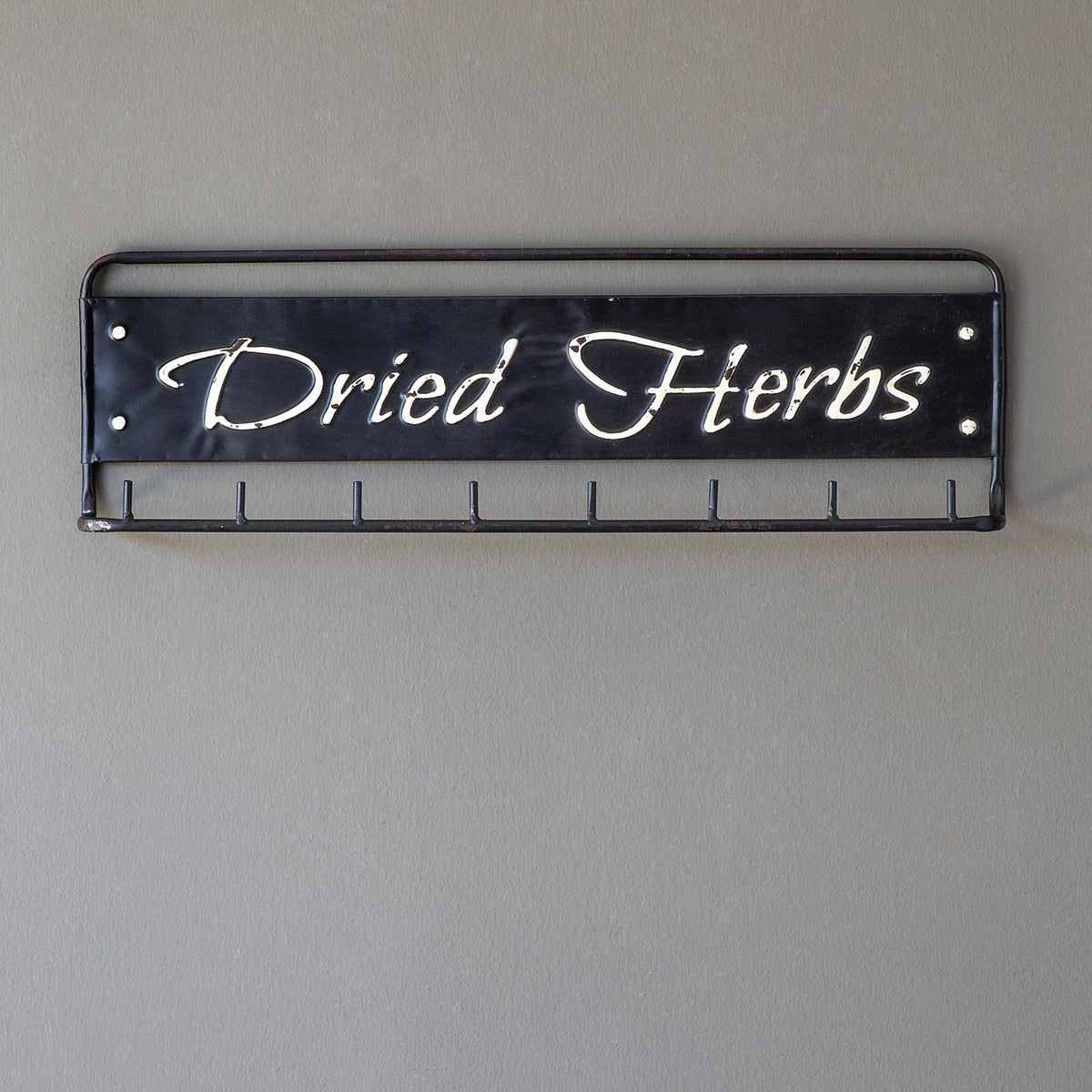 "Dried Herbs" Metal Hanging Rack style shot 2