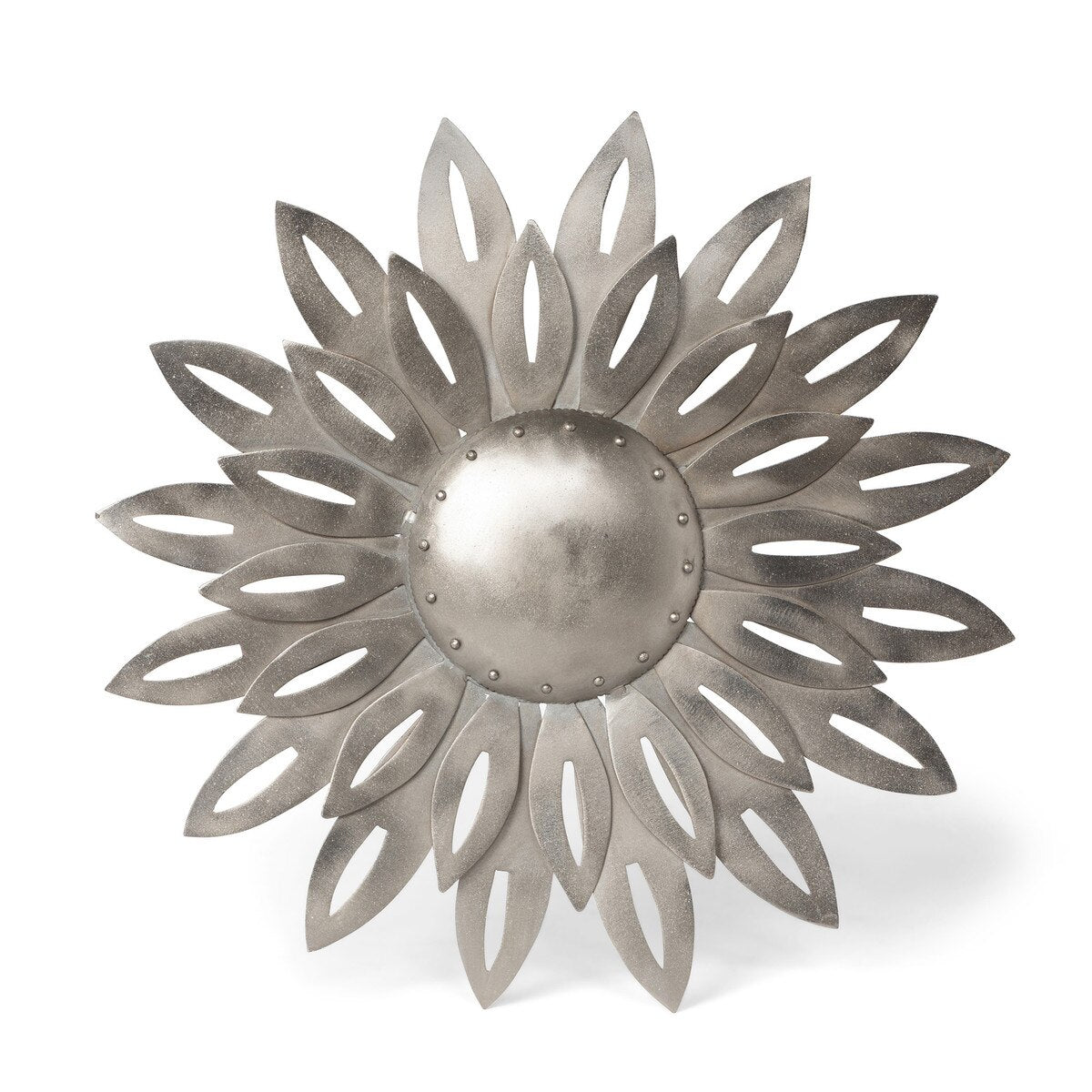 Aged Nickel Wall Dahlia, Large style shot 1