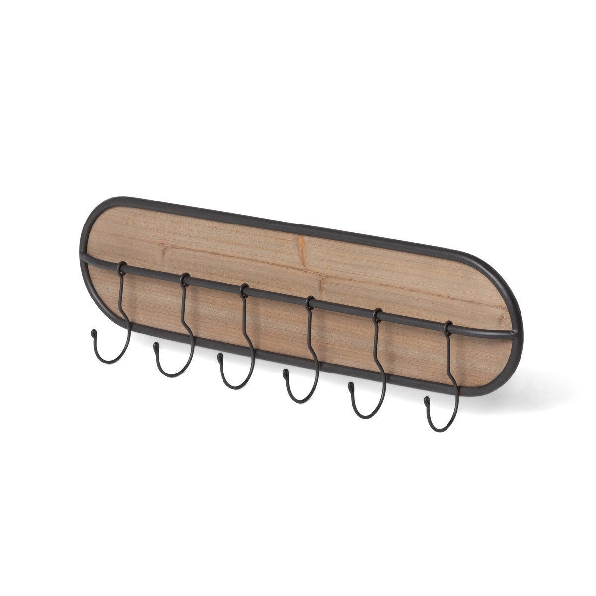 Wood and Iron Wall Hook Rack style shot 1