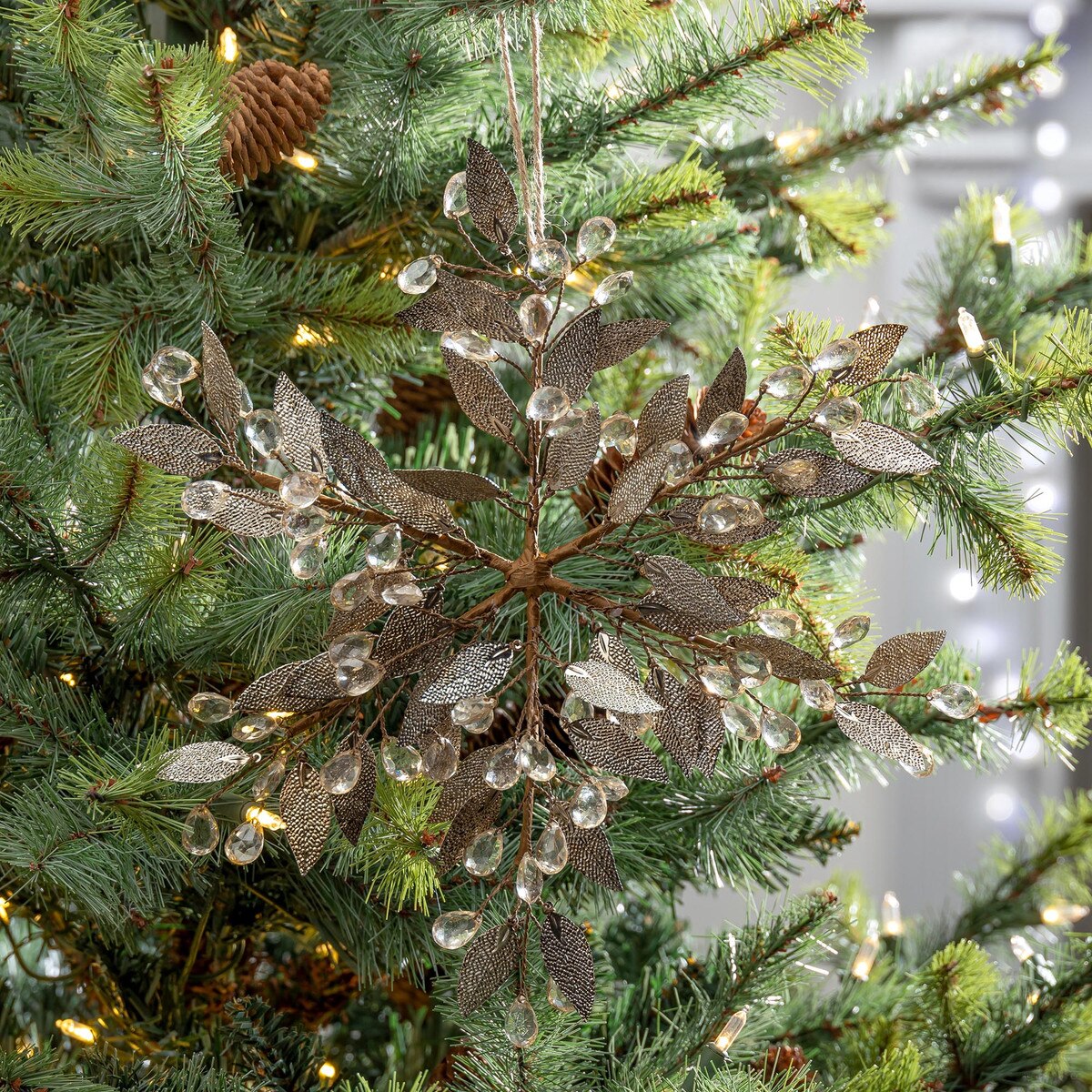 Metal Snowflake Ornament style shot 2