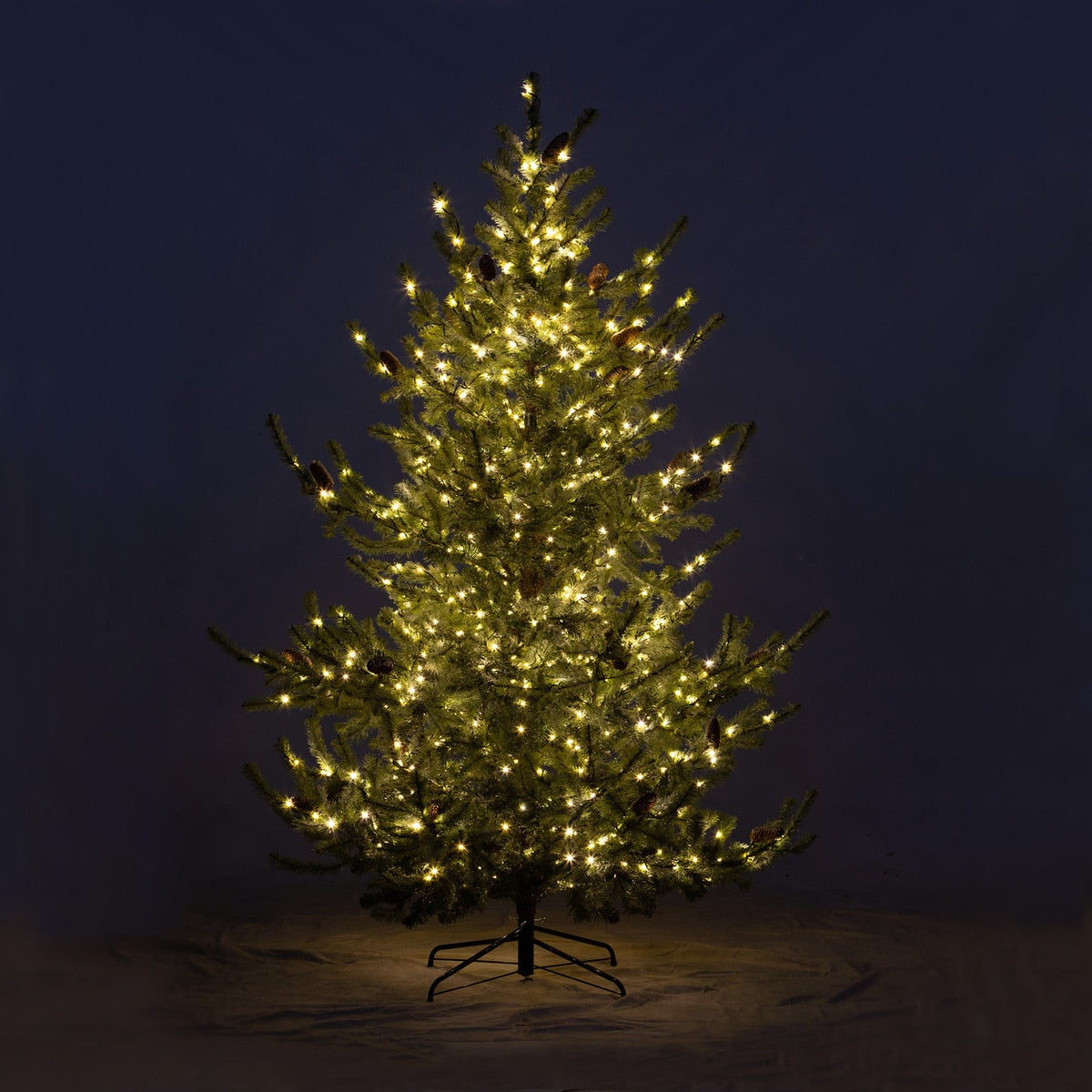 7.5' Iced Blue Spruce Tree with Micro Light style shot 2