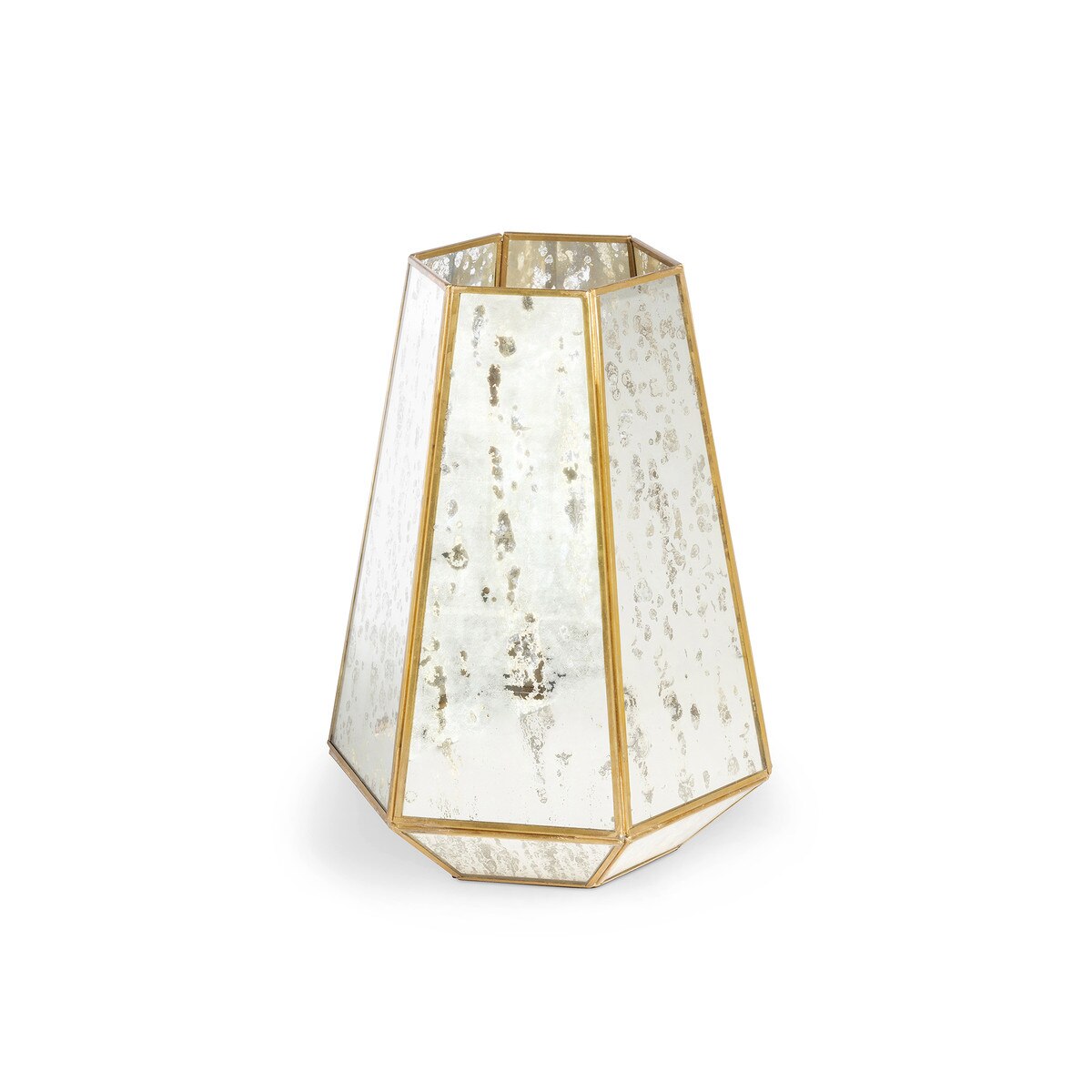 Pentagon Antique Mirrored Hurricane, Medium style shot 2