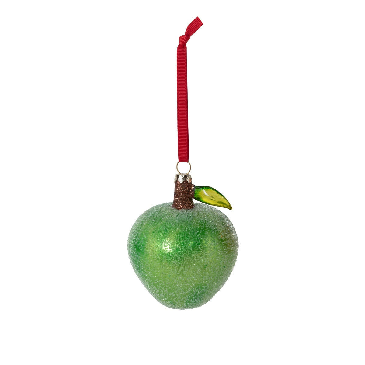 Glass Green Apple Ornament style shot 1