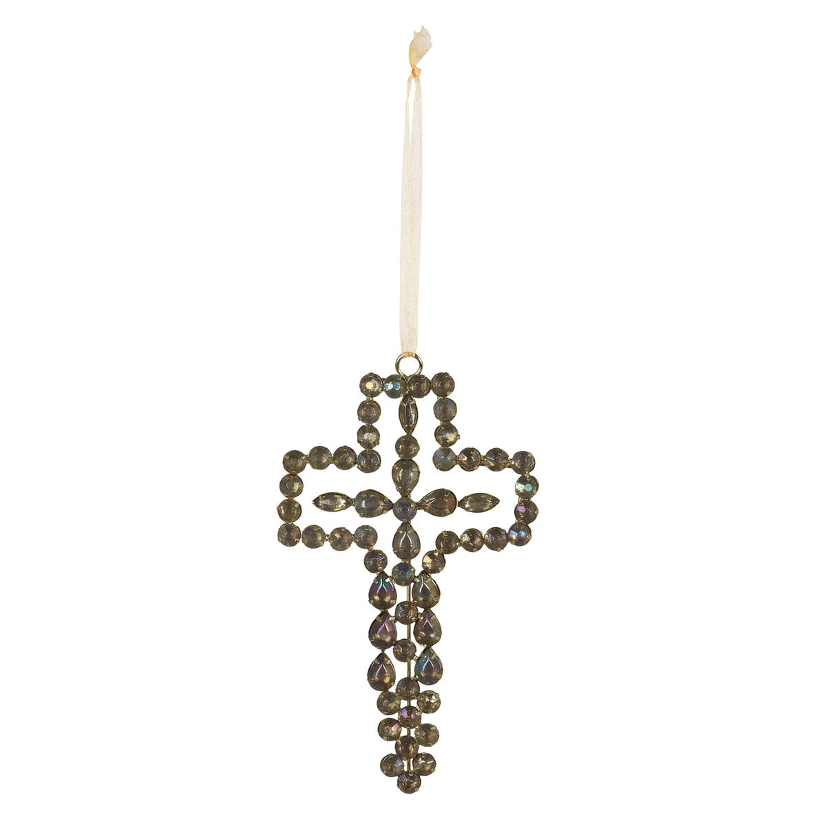 Labradorite Gem Ornate Cross Ornament style shot 2
