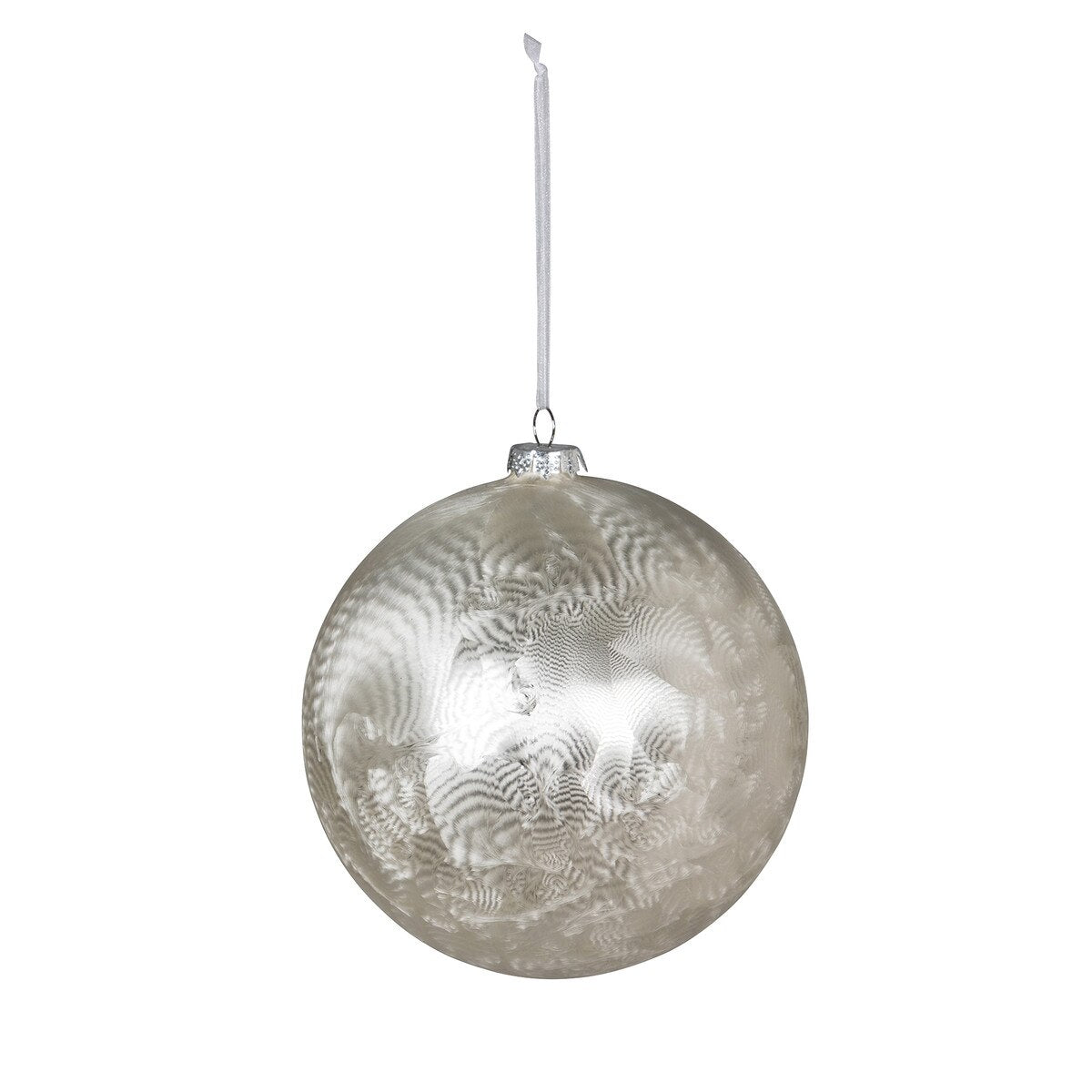 Icy Frost Glass Ball Ornament style shot 1