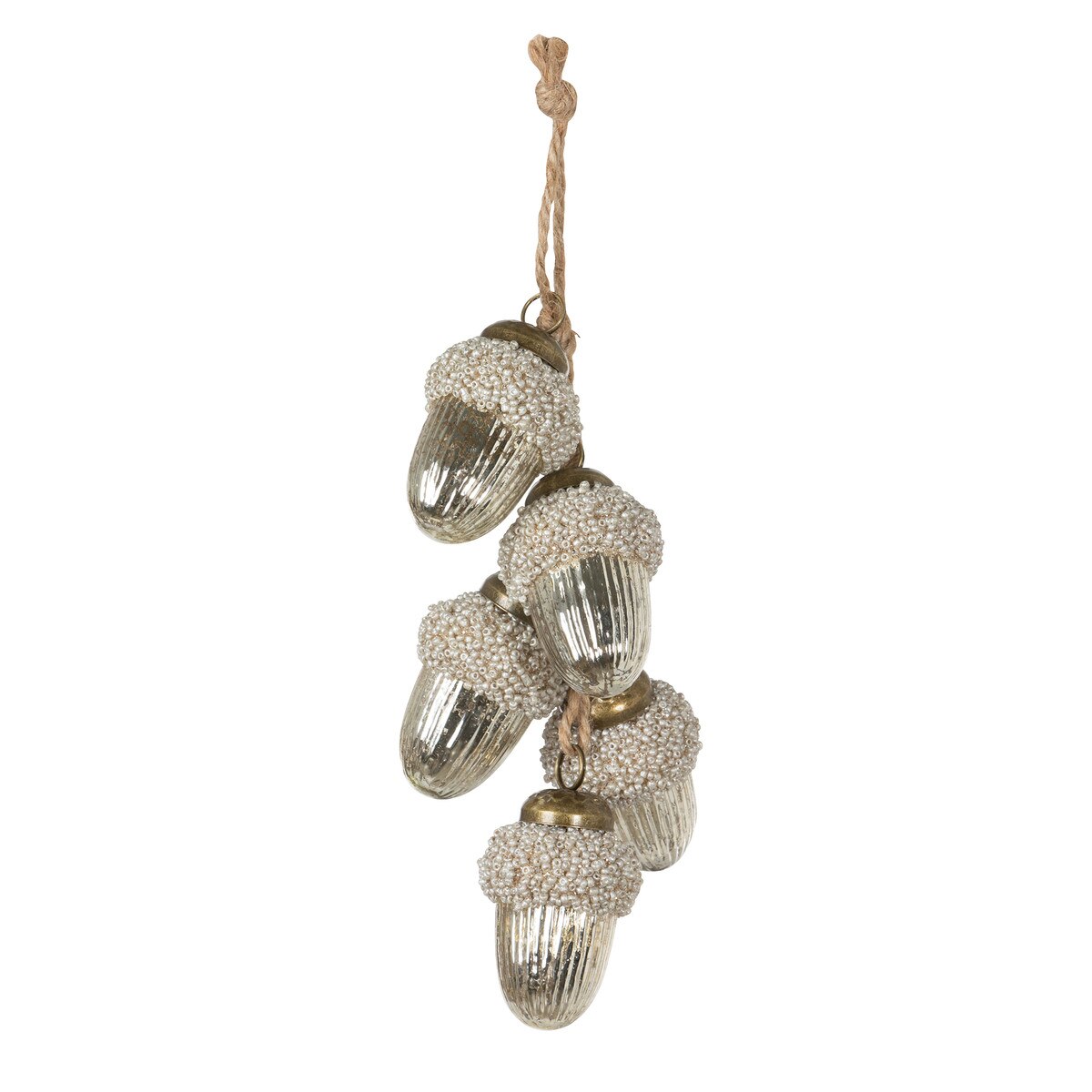 Frosty Glass Acorn Bundle Ornament style shot 1