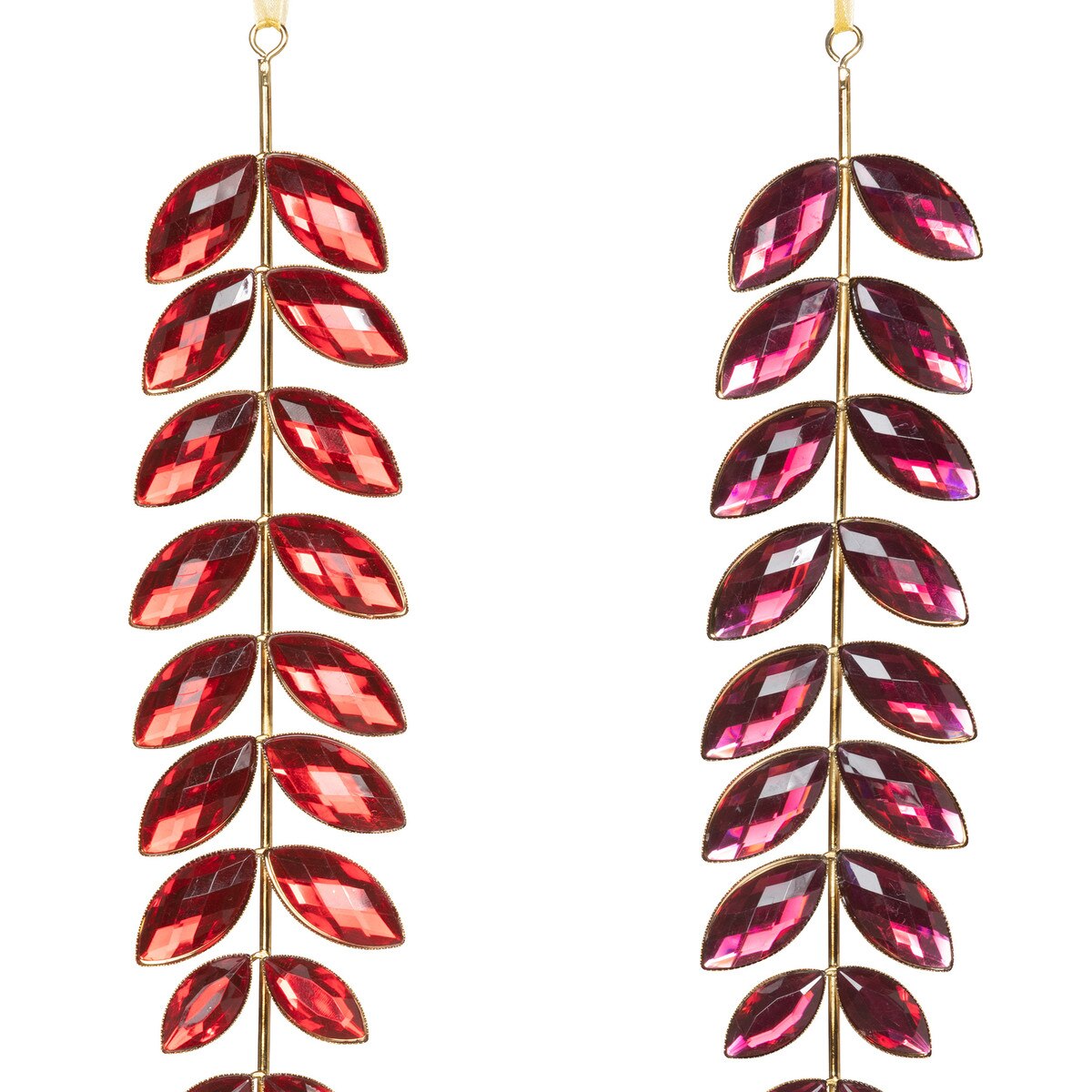 Ruby Gem Vining Drop Ornament, 2 Assorted Styles style shot 2