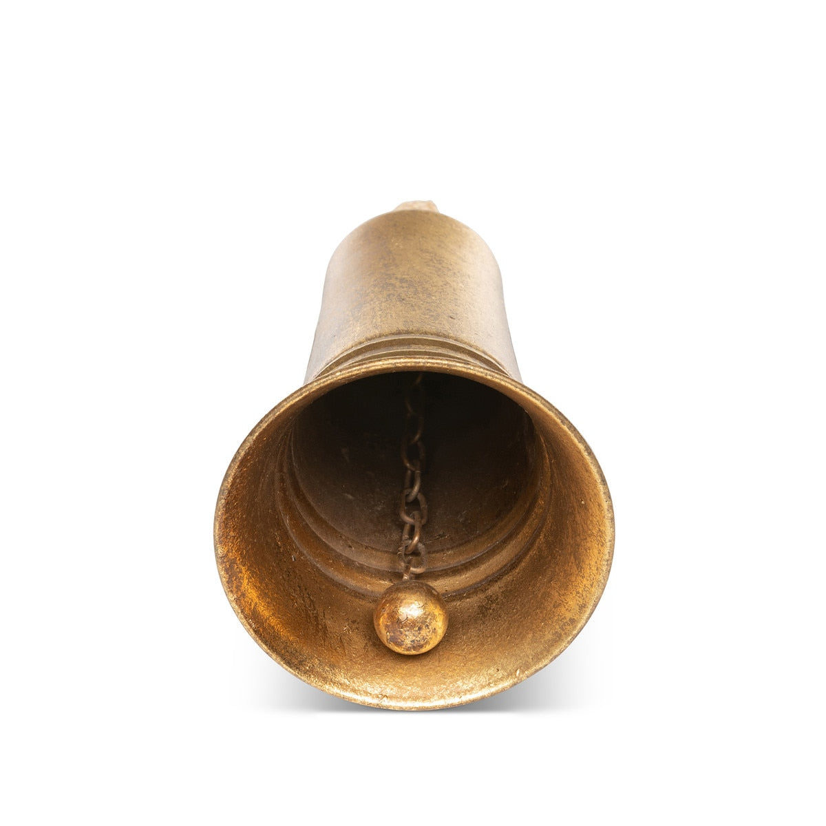 Carillon Antique Gold Metal Bell, 8" style shot 2