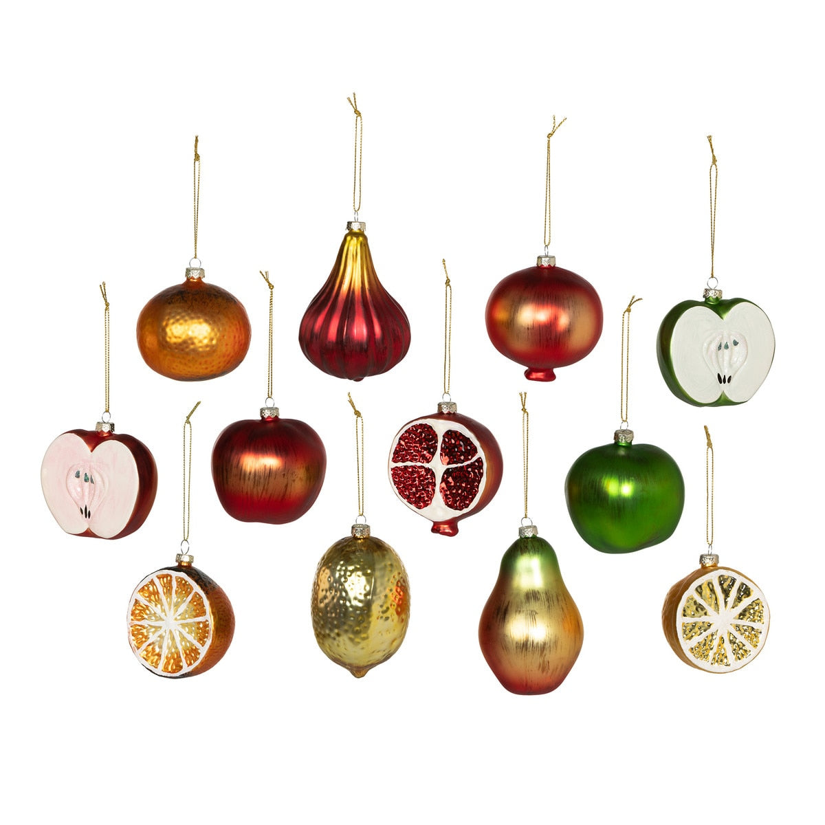 Christmas Fruit Ornaments, Set of 12 style shot 1