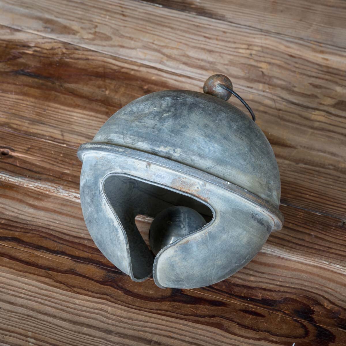 Weathered Tin Jingle Bell, Medium