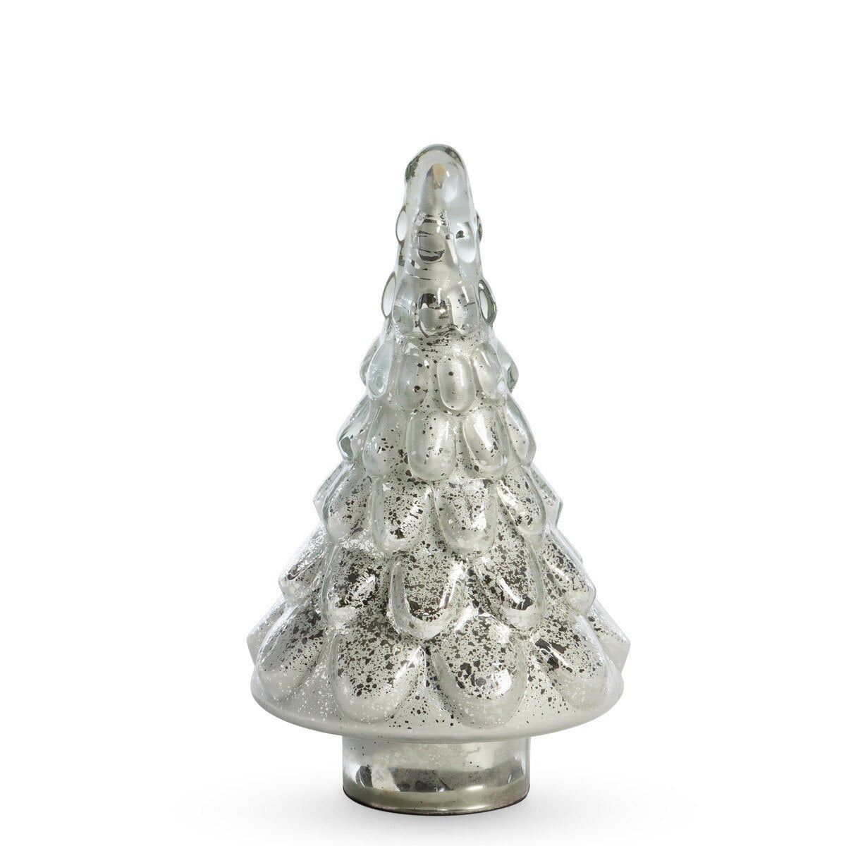 Icy Glass Tabletop Fir Tree, Medium style shot 1