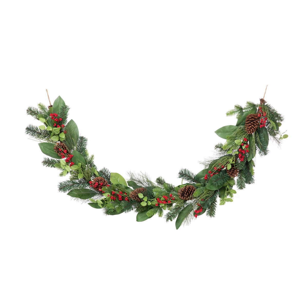 Magnolia Leaf and Winter Foliage Garland style shot 1