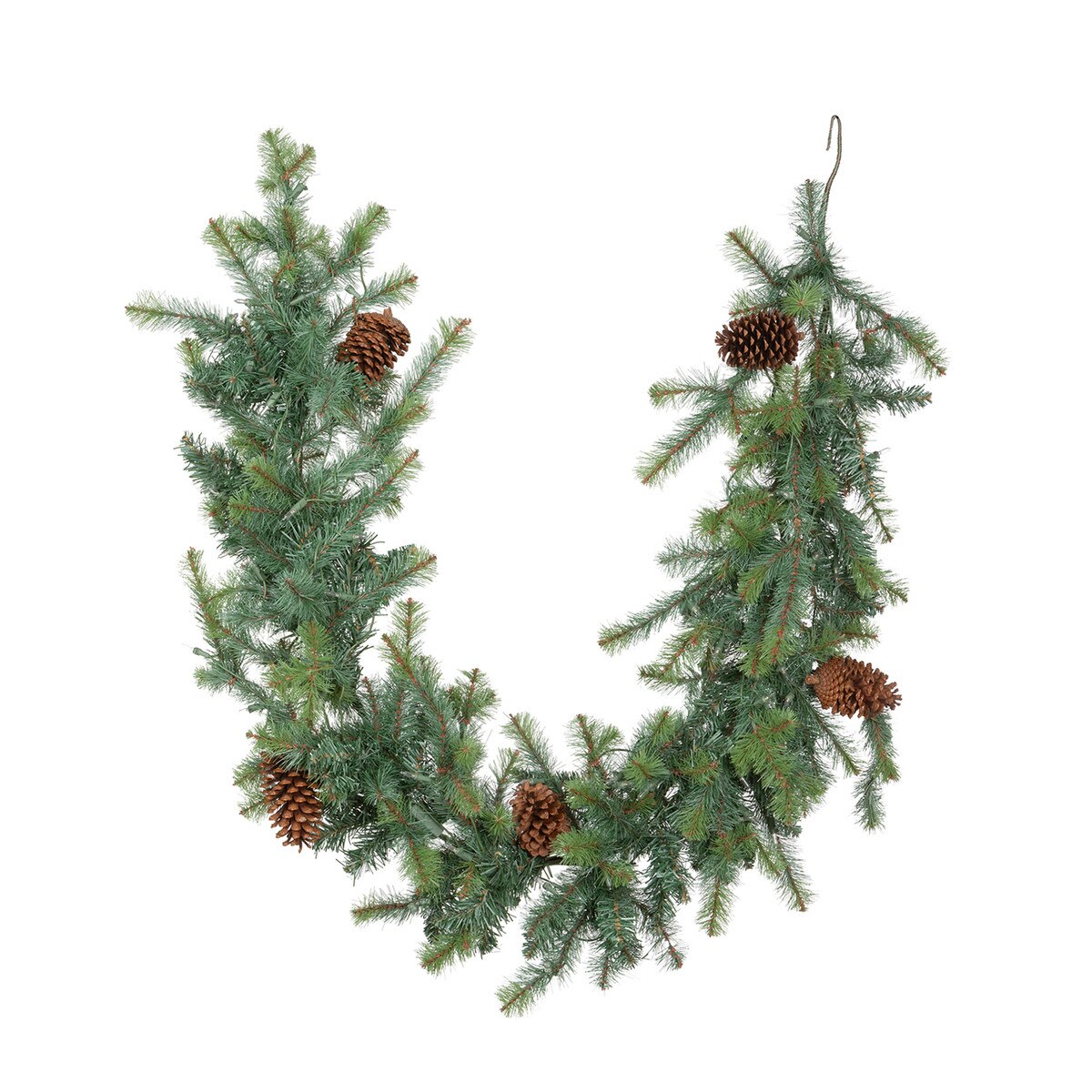 Blue Spruce Garland with LED Lights style shot 2