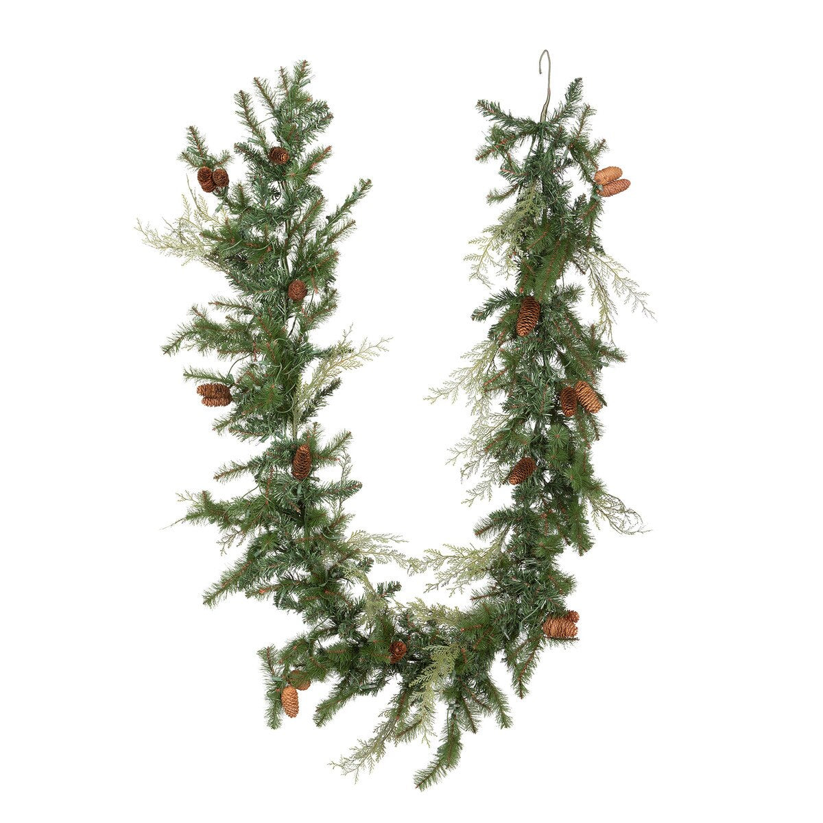 Mixed Evergreen Garland with LED Lights style shot 2