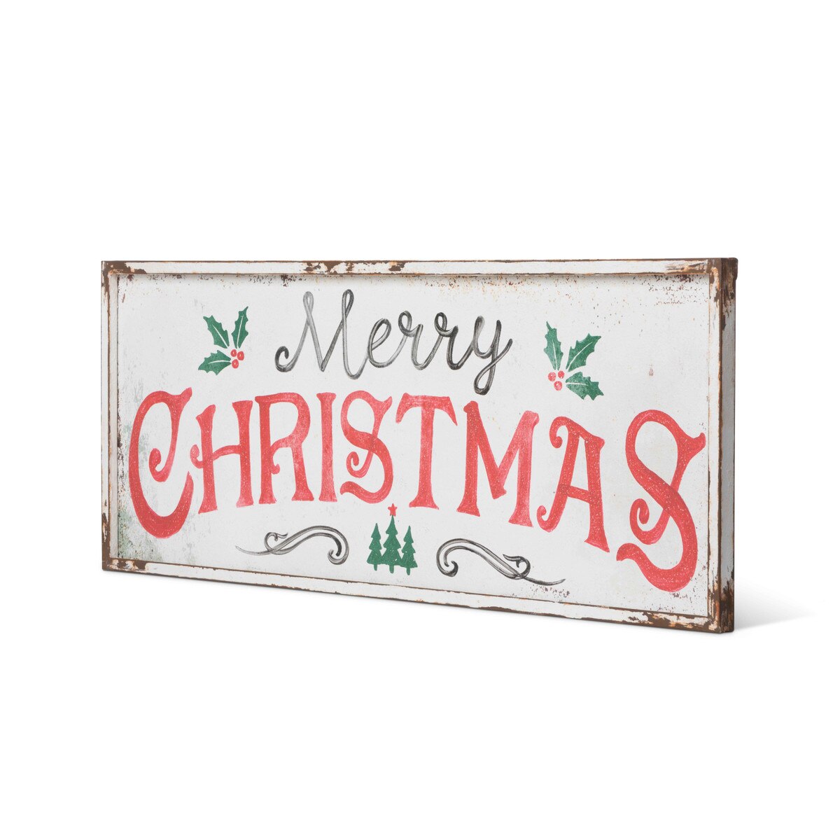 Merry Christmas Iron Plaque style shot 1
