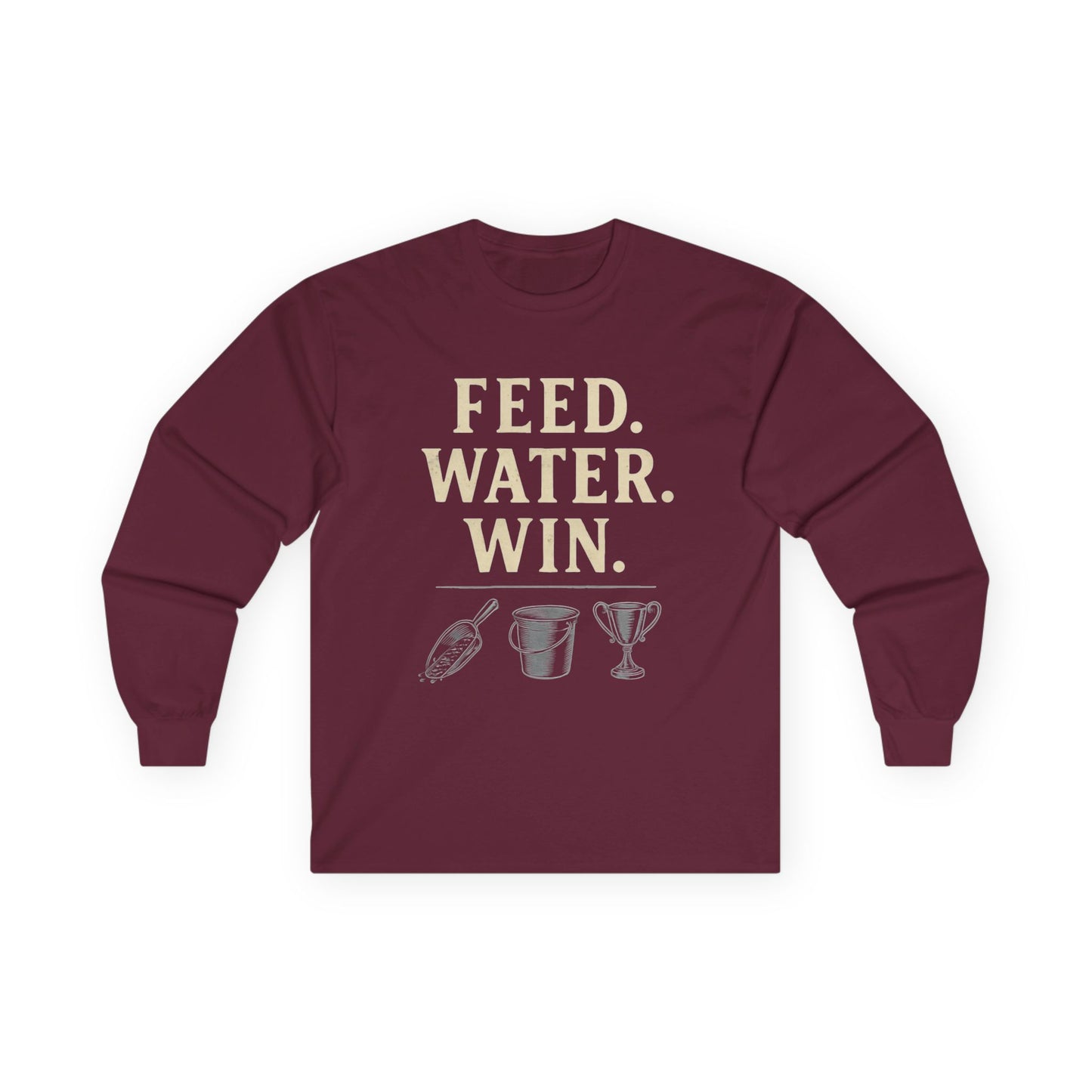 Motivational Long Sleeve Tee, Perfect Gift for Sports Enthusiasts, Celebratory Moments, Everyday Wear, Casual Style, Unisex Comfort