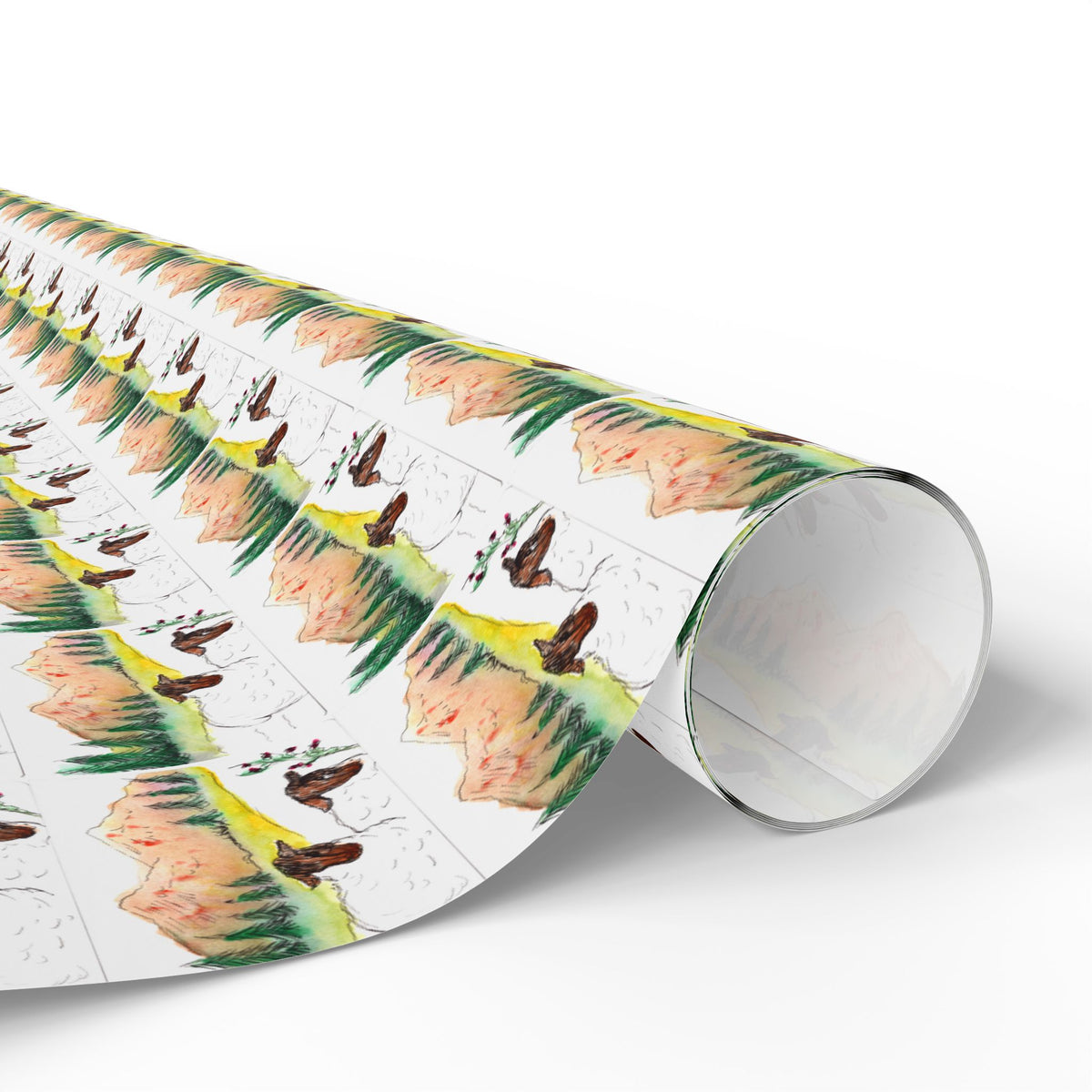 Wrapping Paper — Two Sheep Pattern Gift Wrap (Eco-Friendly)