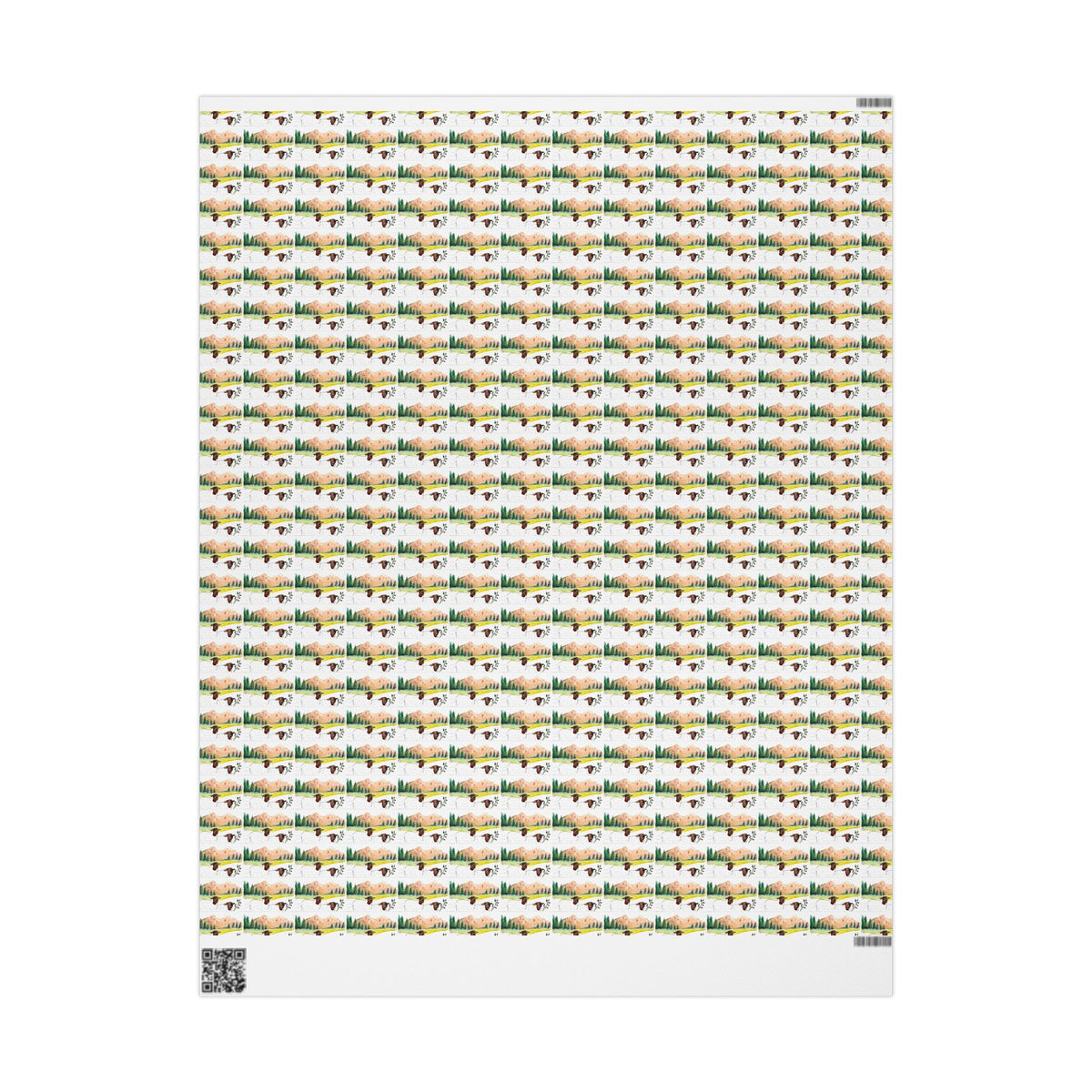 Wrapping Paper — Two Sheep Pattern Gift Wrap (Eco-Friendly)