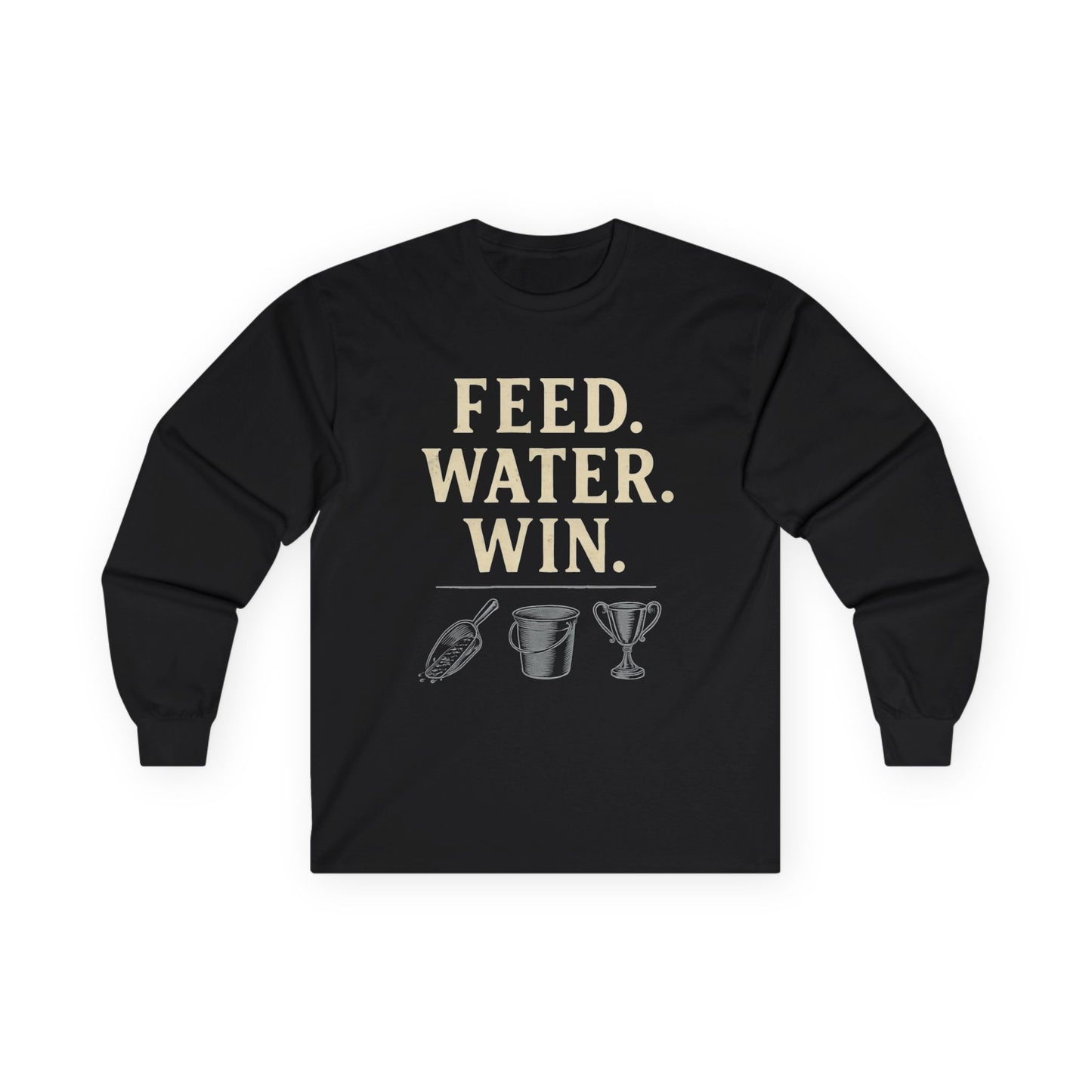 Motivational Long Sleeve Tee, Perfect Gift for Sports Enthusiasts, Celebratory Moments, Everyday Wear, Casual Style, Unisex Comfort