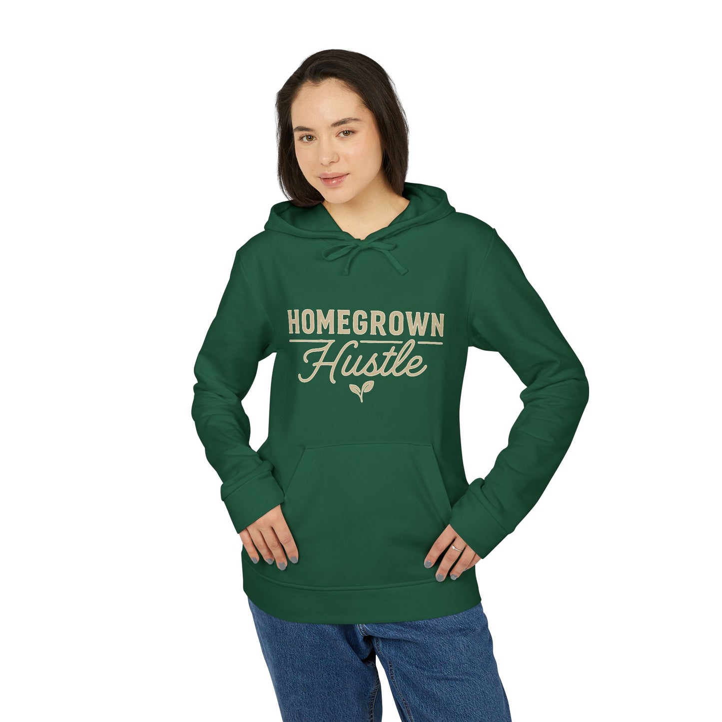 Home Grown Hustle Hoodie | Unisex Fleece Sweatshirt for Casual Wear, Gifts, Fitness Events, Weekend Outings, Cozy Style