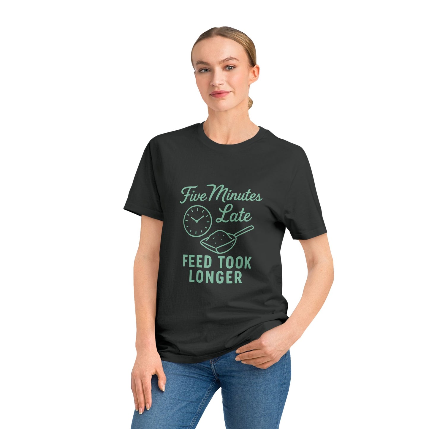 Casual Chef T-Shirt - Five Minutes Late, Humor Tee for Foodies, Gifts for Cooks, Unisex, Kitchen Fun, Cooking Apparel