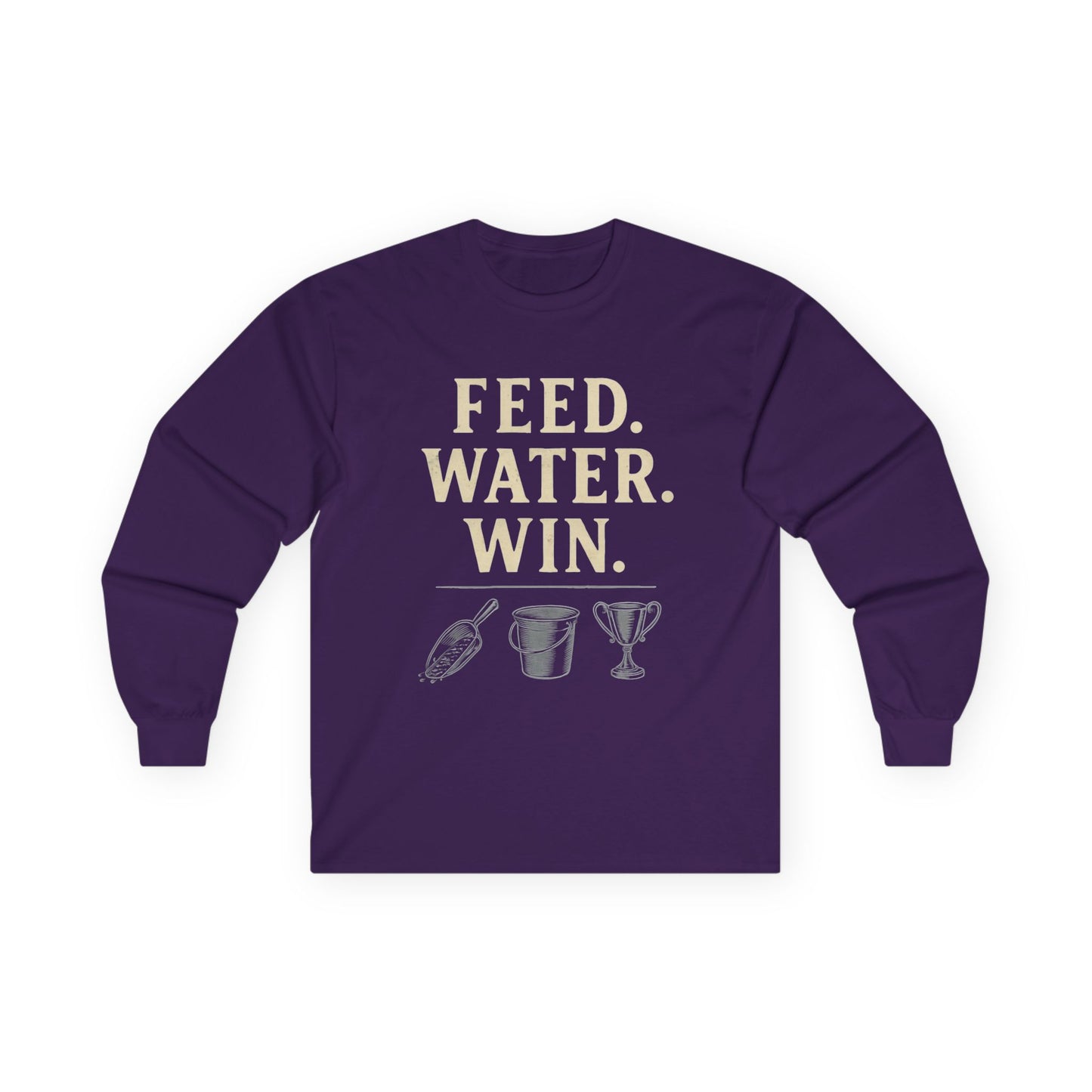 Motivational Long Sleeve Tee, Perfect Gift for Sports Enthusiasts, Celebratory Moments, Everyday Wear, Casual Style, Unisex Comfort
