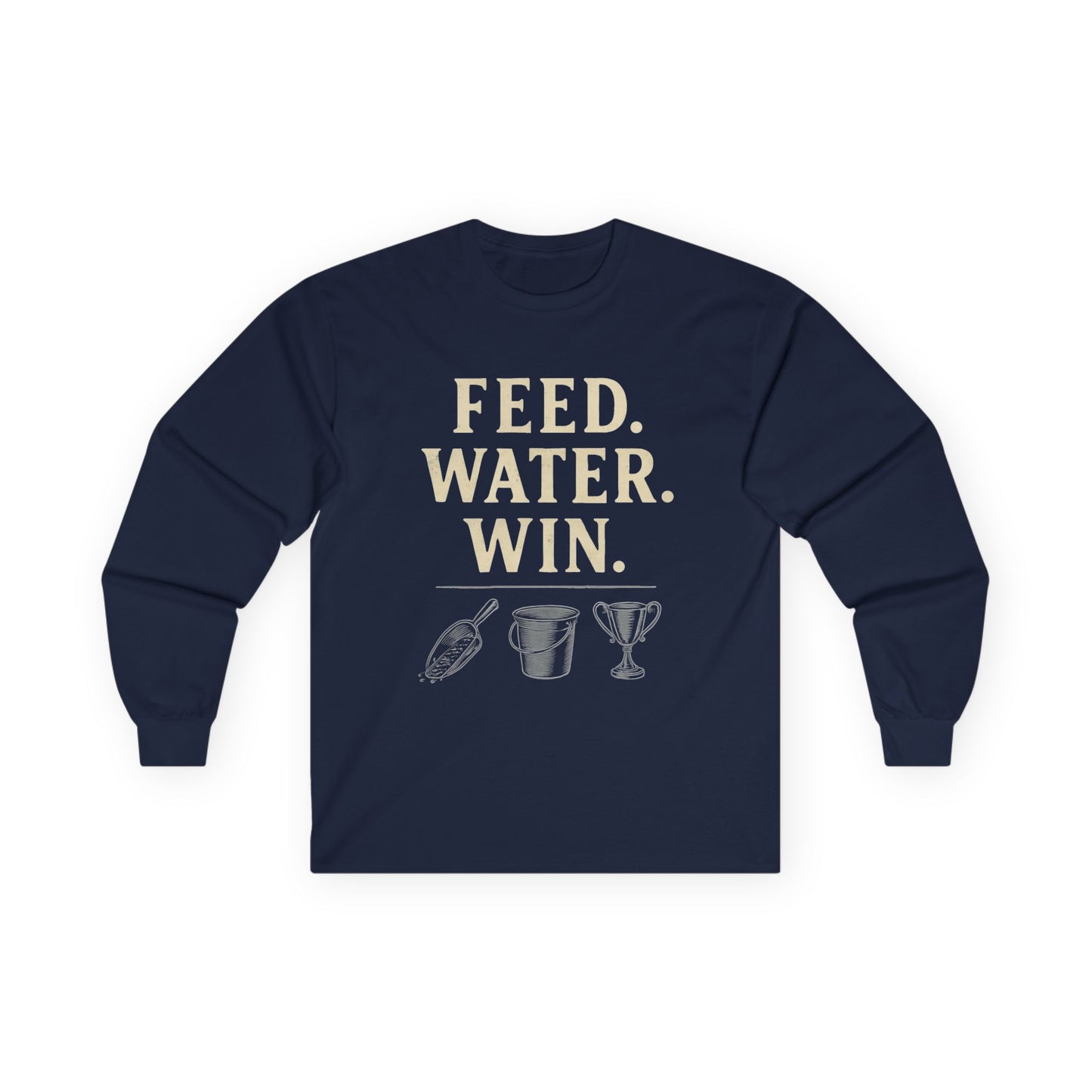 Motivational Long Sleeve Tee, Perfect Gift for Sports Enthusiasts, Celebratory Moments, Everyday Wear, Casual Style, Unisex Comfort